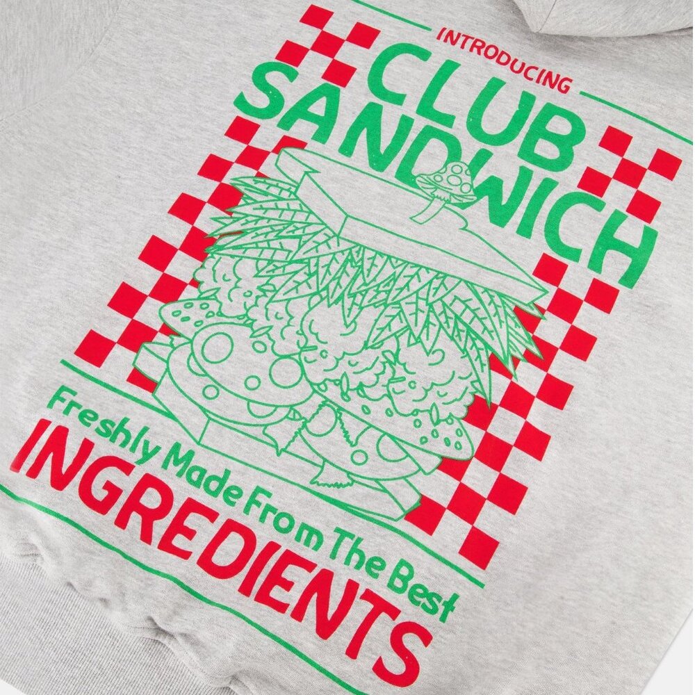 Mens WESC "Club Sandwich" Drop Shoulder Hoodie Size Sm M L XL XXL Baggy Fit NWT - Picture 4 of 4